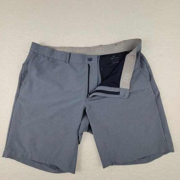 Nike Dri-Fit‎ Flex Blue Hybrid Active Golf Shorts 921753-451 Mens 40 - Picture 2 of 11